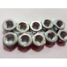blue-white plated carbon steel din934 hex head nut